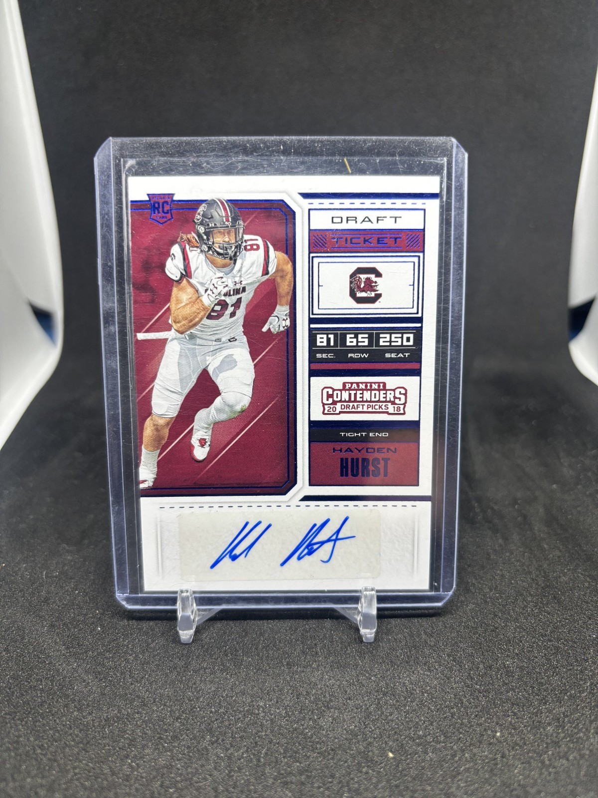 Hayden Hurst Panini Contenders Draft Picks #189 Autograph