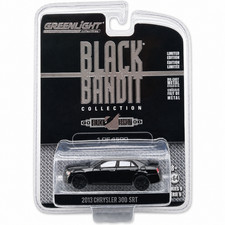 1/64 Greenlight Black Bandit 2013 Chrysler 300 SRT Dodge Matte Color