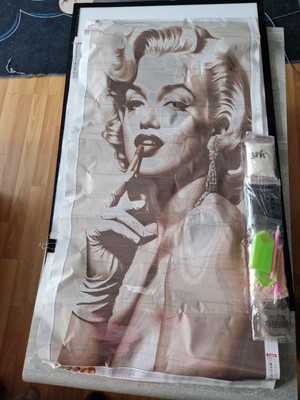 5 D Diamond painting Bild, Marilyn Monroe, 50x100 Cm