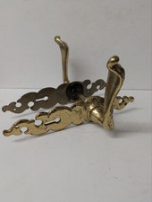 Antique French Style Brass Door Handles Ornate Victorian Lever Set with Backplat