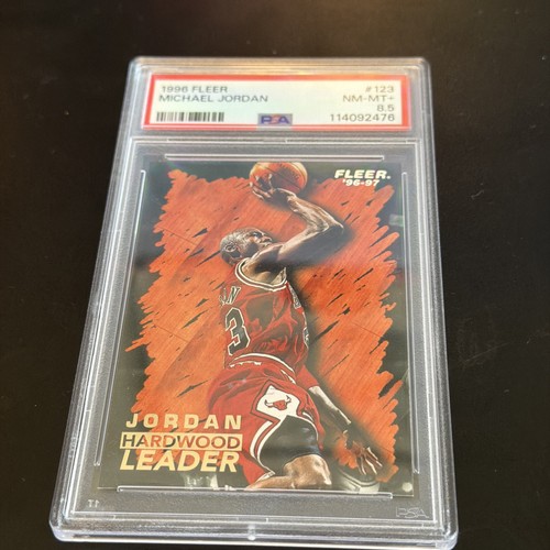 1996-97 Fleer Michael Jordan Hardwood Leader #123 Bulls PSA 8.5 🔥
