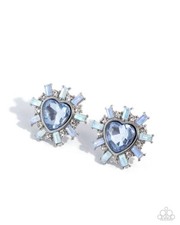 Flirty Feature - Blue Heart Gem - Rhinestones...