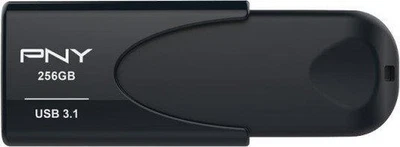PNY Attaché 4 3.1 schwarz 256 GB, USB-A 3.0 Stick - Bild 1 von 4
