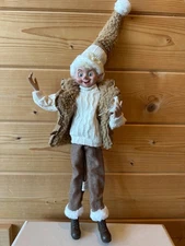 RAZ Imports 20” Posable Elf  with Bird Cream Camel READ DESCRIPTION (25)