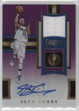 2017-18 Panini Select Memorabilia Purple 4/65 Seth Curry #AM-SCY Auto 9on