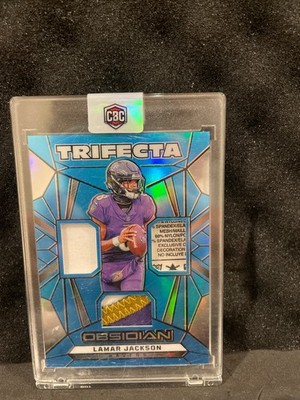 Lamar Jackson trifecta obsidian /25