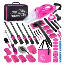 47PCS Car Detailing Kit Interior Cleaner with High Power Handheld Vacuum, 47 PCS