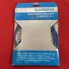 SHIMANO Road PTFE Teflon Coated Brake Cable & Housing Complete Set Blue NEW