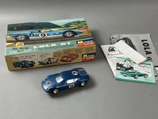 Vintage Monogram Lola GT Slot Car Kit 1:32 Box Instructions USA 1965