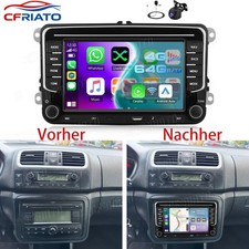 Für VW Skoda Fabia 2 2007-2013 Apple Carplay Android 15 Autoradio GPS WIFI KAM