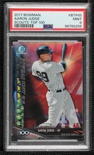 2017 Bowman Chrome Bowman Scouts Top 100 Aaron Judge #BTP-45 PSA 9 MINT t3w