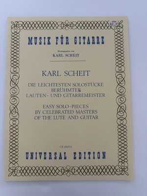 Karl Scheit Easy Solo Pieces Guitar Sheet Music UE 14450 Universal Edition Rare