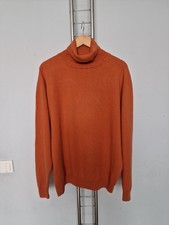 Herren PETER FITCH  Pullover 100 %  Cashmere Polo Kashmir Orange   Gr.  XXL /56