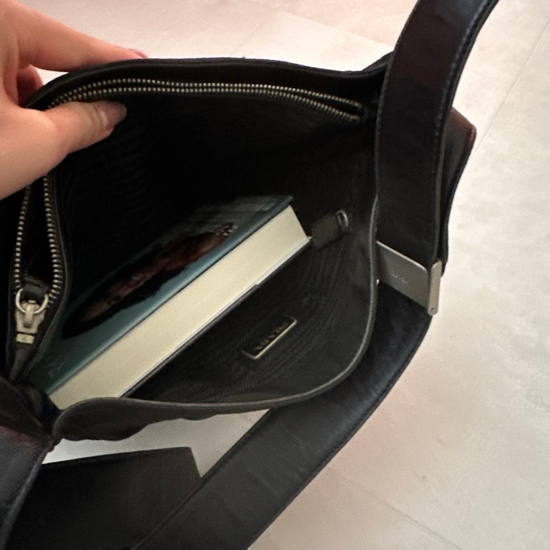 PRADA Nylon Shoulder Bag Black Vintage Triangle Logo thumbnail 17