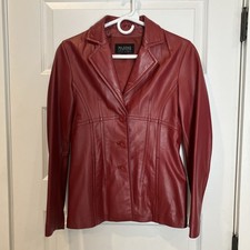 Wilsons Leather Pelle Studio Red Leather Jack...