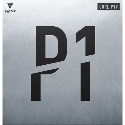 VICTAS - CURL P1V - Table Tennis Rubber - Black - 1.0