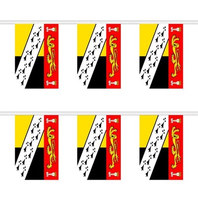 Flagtex Norfolk alte (mit Wappen) rechteckige Wimpelkette