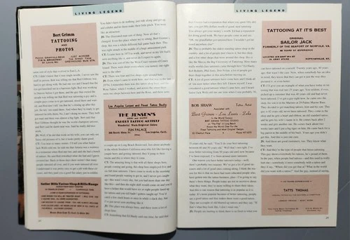 original vintage '92 intl tattoo art #1 mag col todd bob shaw photos cards flash image 7
