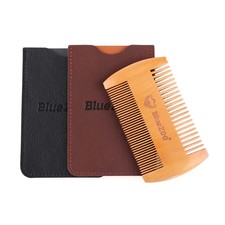 Beauty Makeup Pocket Size Card Package Beard Comb Double Side Fine Coarse Teeth