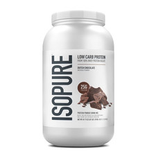 IsoPure Bajo en Carbohidratos Proteína Chocolate Holandés Alta Calidad Entrenamiento Libre de OGM 3 lb NUEVO