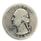1938-S Washington Silver Quarter - Low Mintage