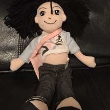 FAO Schwarz Fifth Avenue NYC Plush Doll 13 Inch Toy Yarn Hair