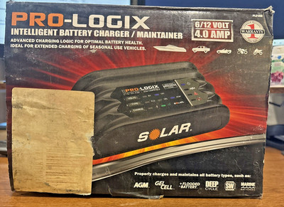 Solar PL2140 Pro-Logix 6/12V 4.0 Amp Intelligent Battery Charger/Maintainer