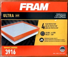 Fram Ultra Air 3916 Premium Air Filter For GM NEW Unopened