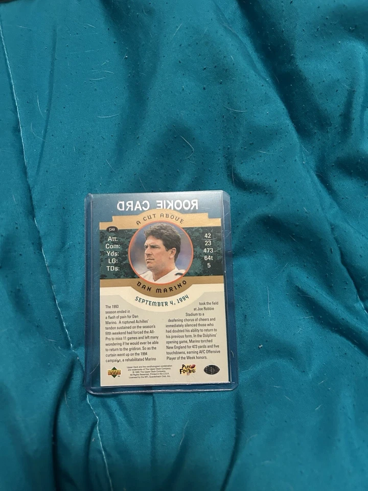 dan marino rookie card - Image 2 of 2