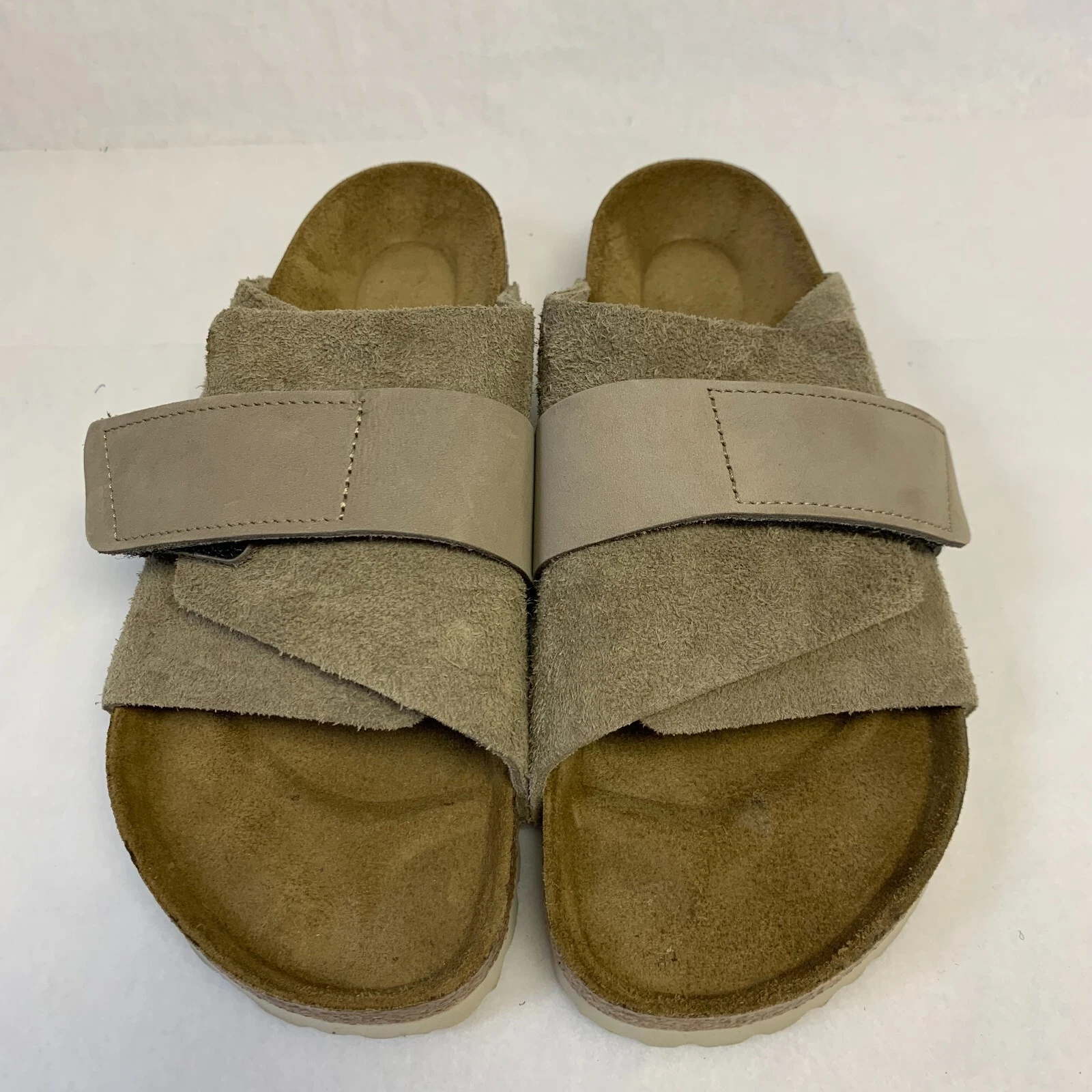 Birkenstock New w/ Box Kyoto Taupe Nubuck/Suede Leather Regular Select Size
