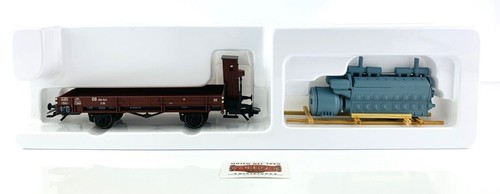 Viessmann 2310 - Wagon à Bords Bas Avec Moteur - Échelle H0 - Marron - Neuf