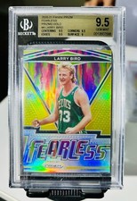 2020-21 Prizm Fearless Gold Refractor Larry Bird  08/10 BGS9.5