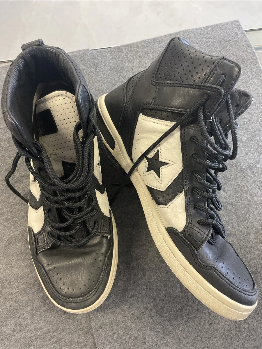 på trods af samle sværd Converse Weapon Mid x John Varvatos distressed black/white M 7.5 | eBay