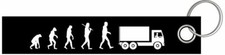 Trucker Lorry Truck Driver Logistics Evolution Keyring Lanyard 3x16cm