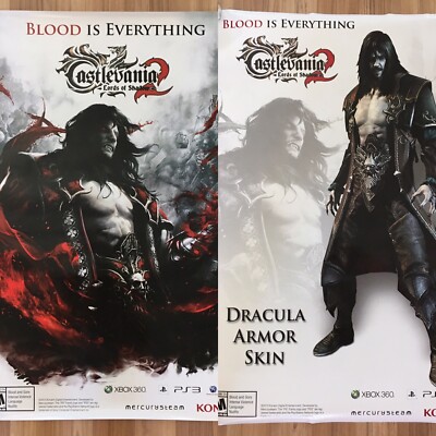 Castlevania 2: Lords Of Shadow 36 x 24 Double-Sided PROMO POSTER Print NEW