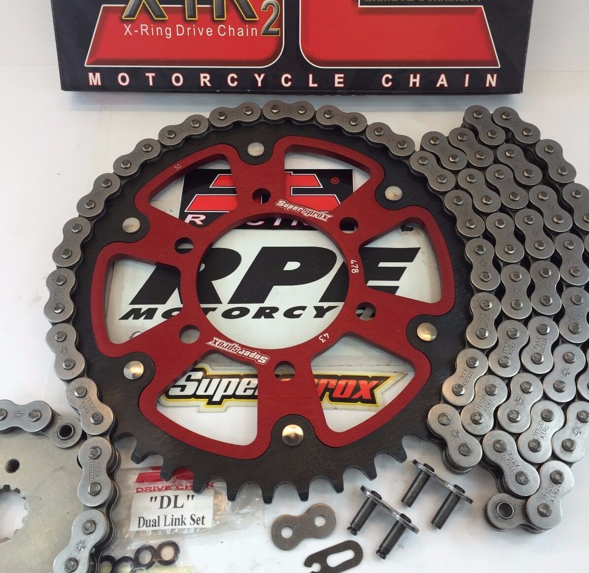 KAWASAKI ZX6R 07-16 ZX-6R RED SUPERSPROX JT QUICK ACCEL CHAIN AND SPROCKETS  KIT | eBay