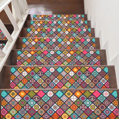 Non Slip Carpet Stair Treads for Wooden Steps Indoor, 4 Pack Stair Runners Co...