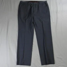Hugo Boss 36 x 32 Blue Woven C-Shark1 Wool Straight Mens Dress Pants