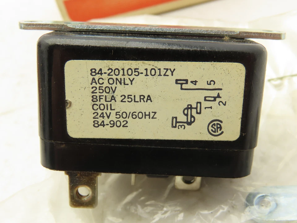 Stancor 84-20105-101ZY Contact Relay 8A 250V NO 24VAC Coil 84-902 Lot of 2 - Image 2 of 4