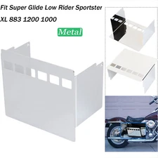Battery Side Cover For Harley Super & Wide Glide Sportster XL Softail Low Rider