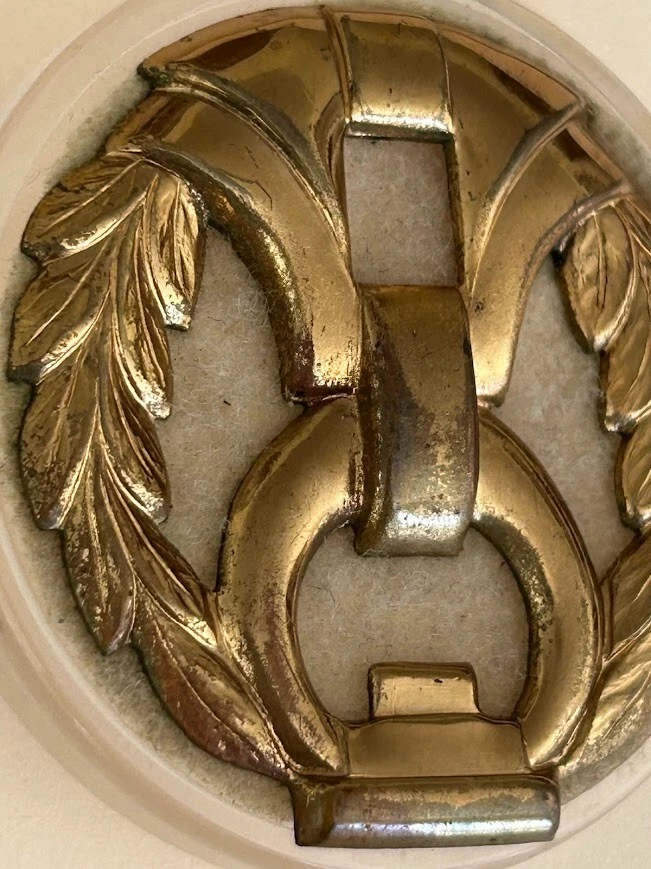 Rare 1950s Doorknocker. Extra-LARGE Acrylic Couture Coat Button.  1 & 15/16" - Image 4 of 4