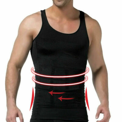 Men's Body Shaper Compression Vest - Slimming Toning Undershirt