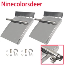 Stainless Steel 24″X27″ Quarter Fender For Semi Truck Freightliner Peterbilt VNL