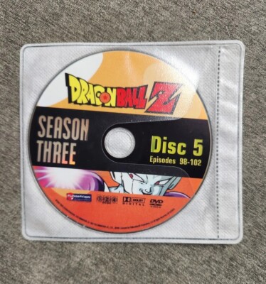 Dragon Ball Z Season 3 Disc 5 Episode 98 - 102 * VG Replacement Disc