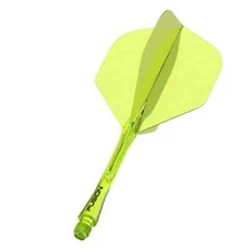 YELLOW CLEAR SHORT WINMAU FUSION 1 PIECE SHAFT & FLIGHT SYTEM