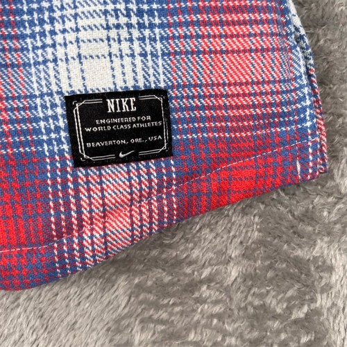 Nike Boys Plaid Button Down Shirt Medium Multicolor Long Sleeve Casual - Picture 4 of 13