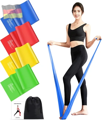 Theraband Terra Band 4Er-Set 1.5M Lang Fitnessbänder Widerstandsbänder in 3 Stär