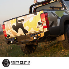 For Isuzu D-Max 2012-2020 Rear Bumper Matt Black Heavy Duty