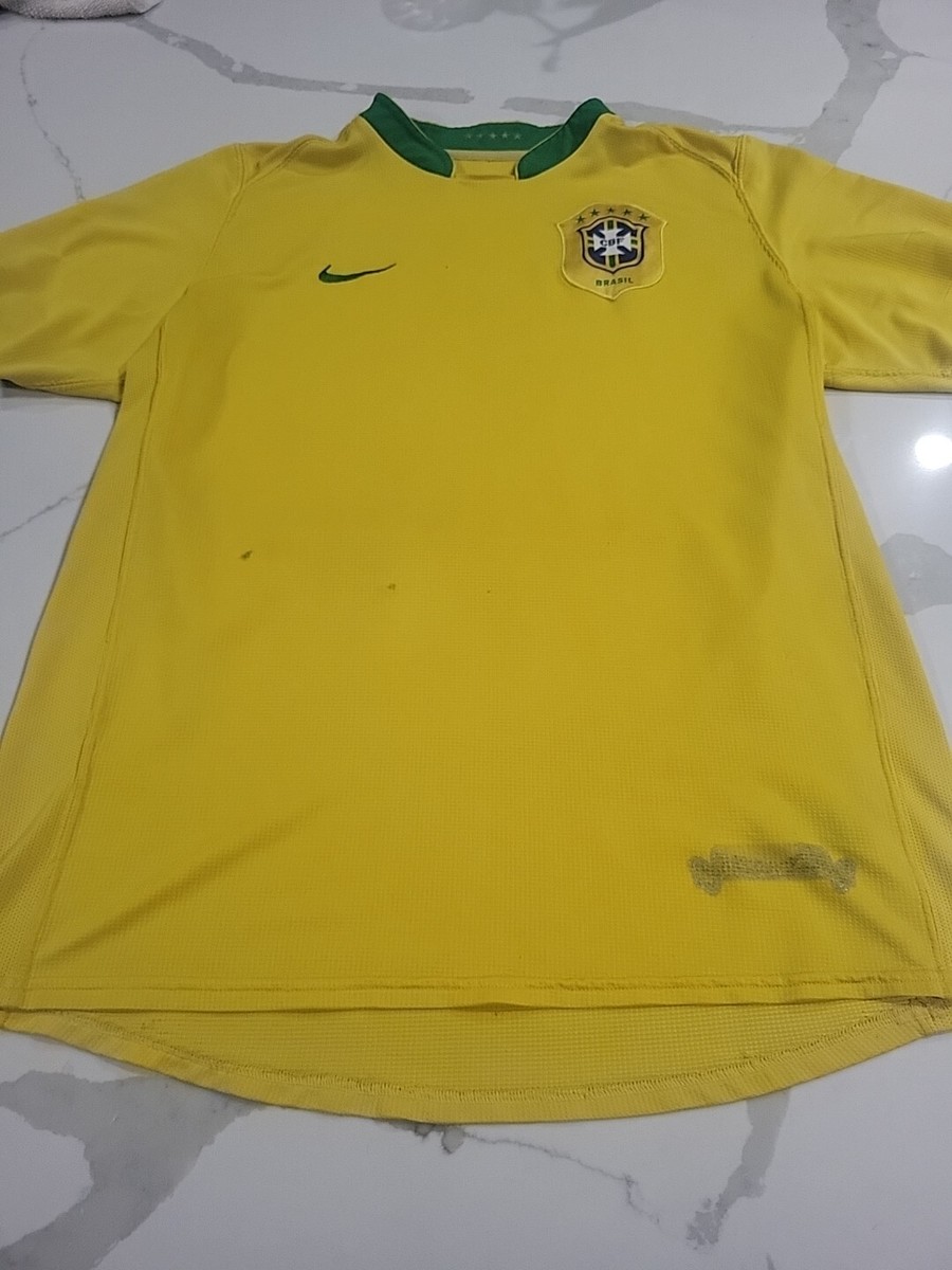 ナイキ 00s NIKE 06 BRASIL ゲームシャツ M ホーム Nike Brasil 2006 Home Yellow Soccer Unisex Jersey Size Adult M | eBay