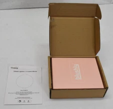Blushly Trifold Lighted Compact Mirror LED Magnification Compact Mirror Pink